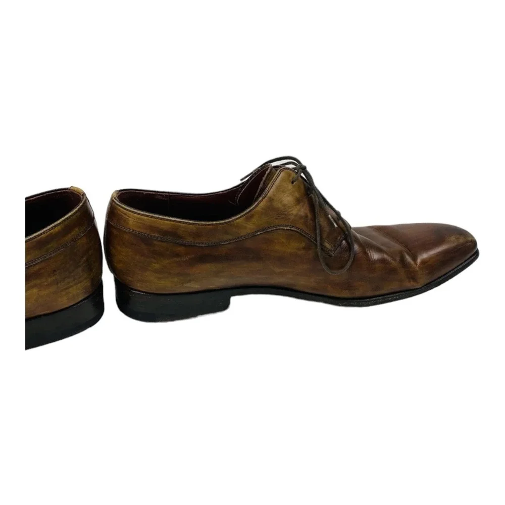 Magnanni‎ for Neiman Marcus Brown Leather Dress Shoes 9.5 H